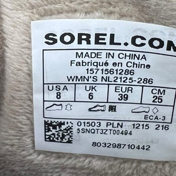 Sorel Women's Fancy Lace Brown Waterproof Snow Boot Size US 8 - Picture 10 of 10